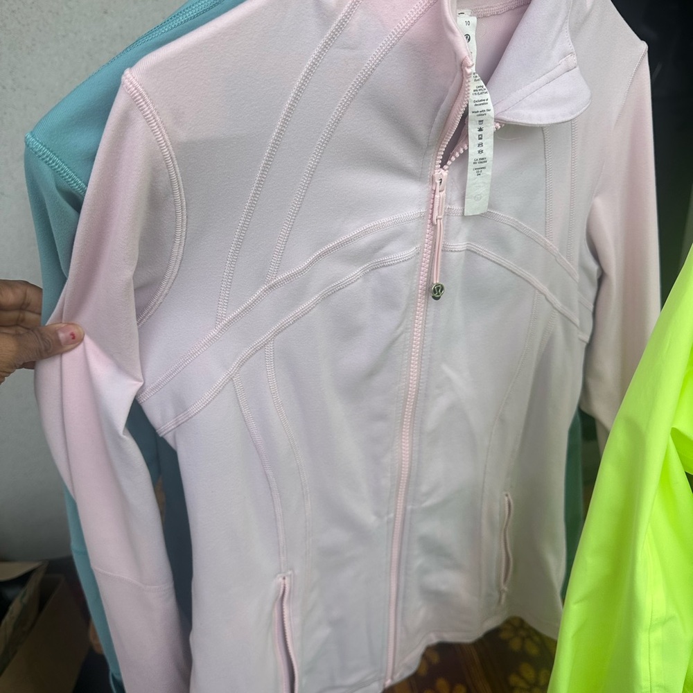 Lululemon Athletica DEFINE LUON PEONY PINK Zip-Up Jacket - Picture 3 of 5